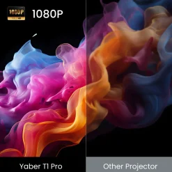 Yaber Tv Og Tilbehør|T1 Pro bærbar Full HD-projektor med innebygde strømmetjenester