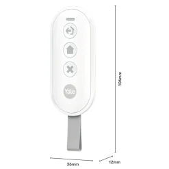Yale Alarmsystemer|Smarte Alarmer|Keyfob Fjernkontroll med alarmfunksjoner