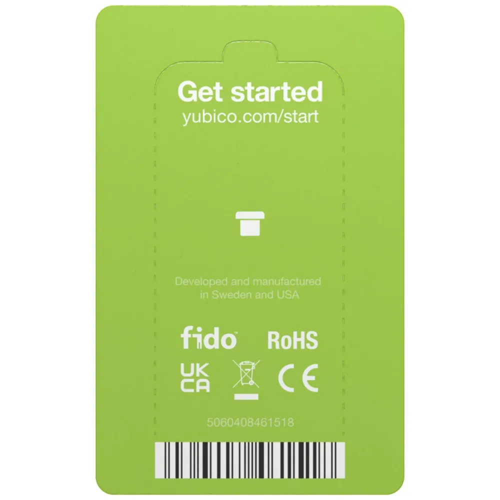 Yubico Datatilbehør|Yubikey 5C Nano Sikkerhetsnøkkel med USB-C