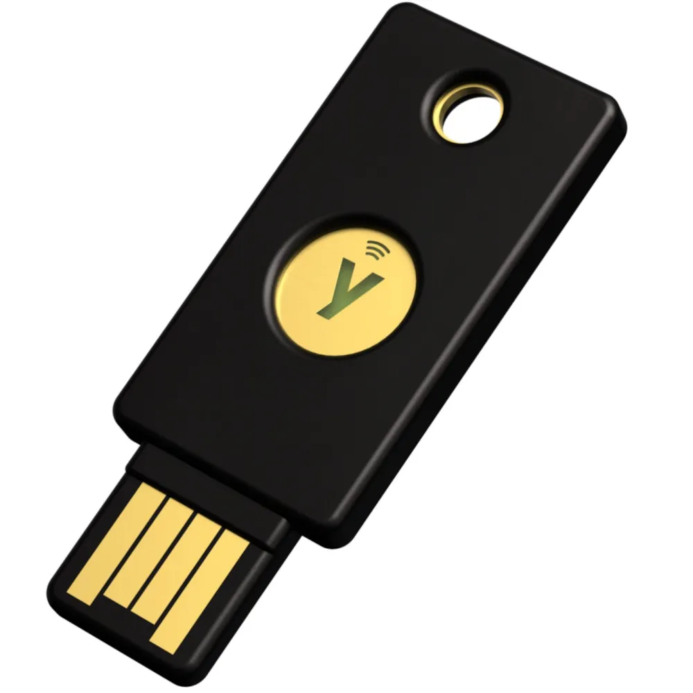 Yubico Datatilbehør|Ergonomi|YubiKey 5 NFC Sikkerhetsnøkkel med USB-A
